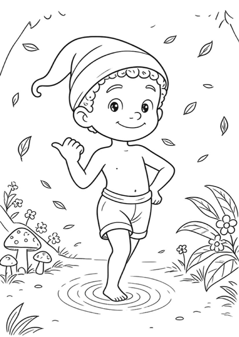personagens folclore para colorir pdf página 3